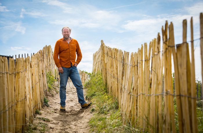 Kastanjehouten schapenhekken op de oudste camping van Nederland