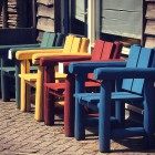 Lodge stoelen met Moose Färg